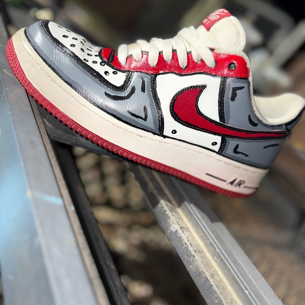 Nike Air Force 1 Custom Cartoon Sneakers